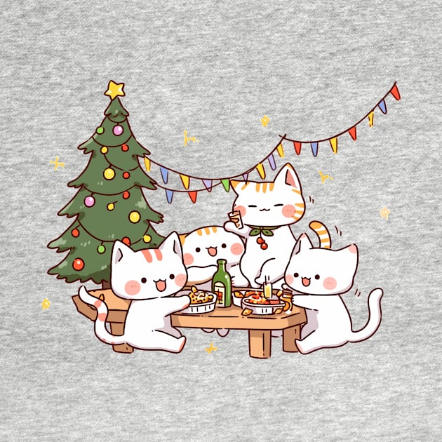 Christmas Party Cats by Seraphine